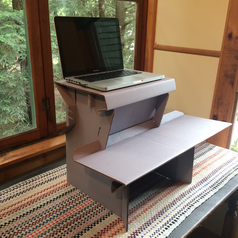 ergodriven cardboard desk